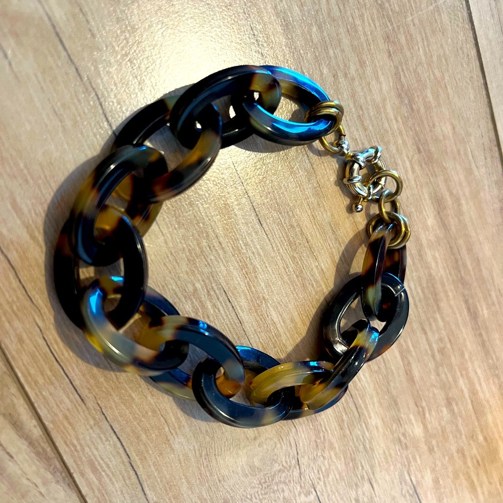 J.Crew tortoiseshell link bracelet